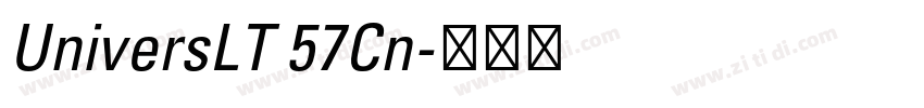 UniversLT 57Cn字体转换